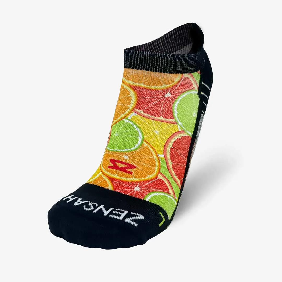 Citrus Running Socks (No Show)