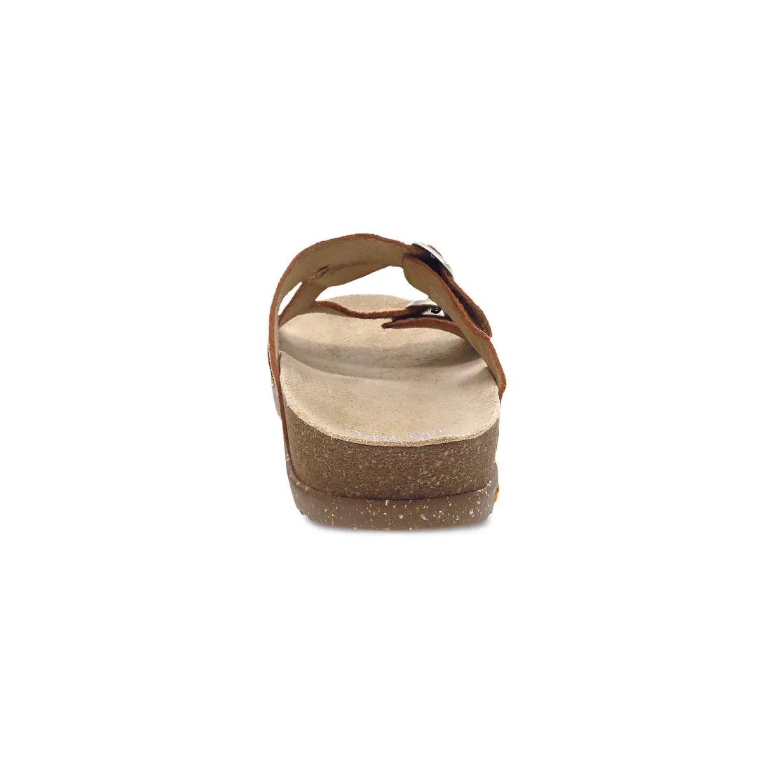 Dayna Two Strap Suede Sandal in Tan