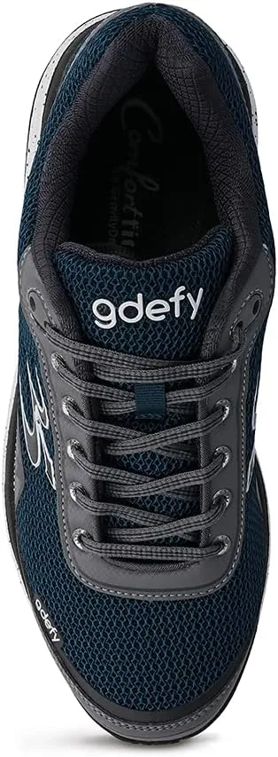 G-DEFY Mighty Walk Men’s Orthopedic Walking Shoe | VersoShock Technology for Pain Associated with Running | Prolonged Standing | Arch Support | Diabetic Shoes | Wide Shoes | Free Custom Orthotic
