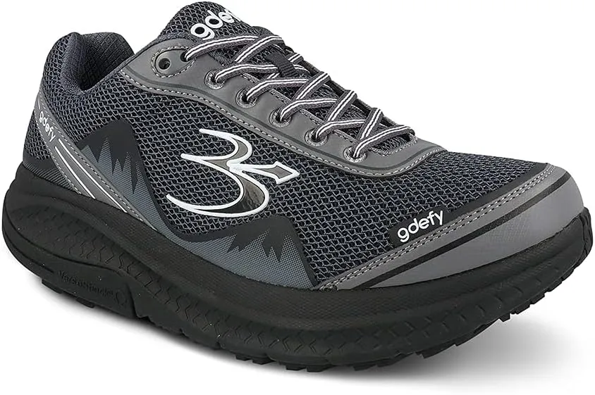 G-DEFY Mighty Walk Men’s Orthopedic Walking Shoe | VersoShock Technology for Pain Associated with Running | Prolonged Standing | Arch Support | Diabetic Shoes | Wide Shoes | Free Custom Orthotic