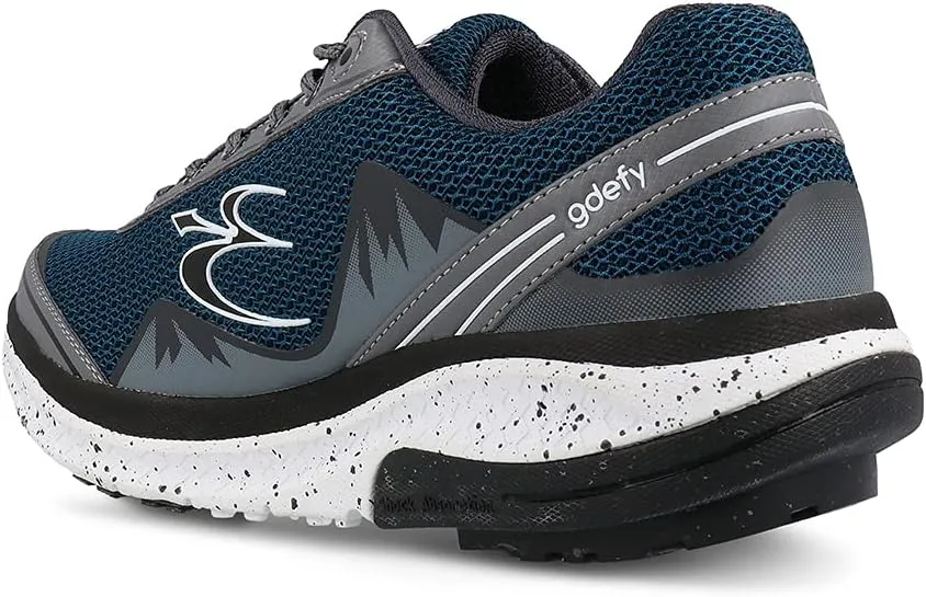 G-DEFY Mighty Walk Men’s Orthopedic Walking Shoe | VersoShock Technology for Pain Associated with Running | Prolonged Standing | Arch Support | Diabetic Shoes | Wide Shoes | Free Custom Orthotic