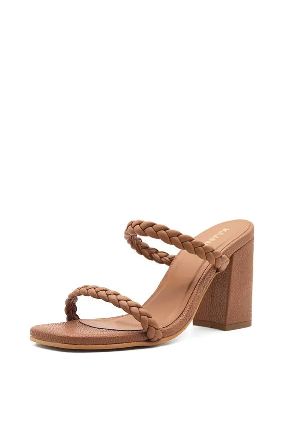 KAANAS Binjai Double Braid Leather Heel