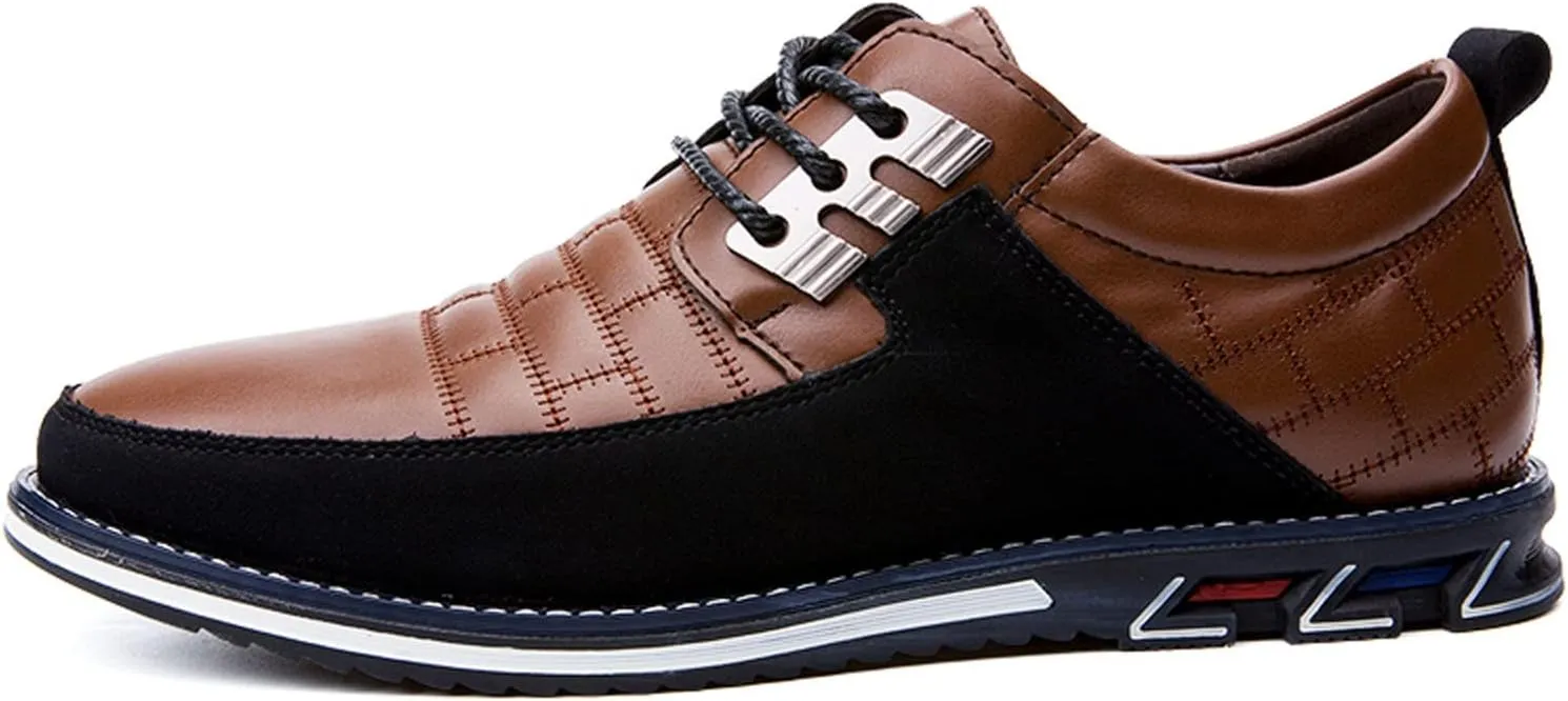 Meidiastra Men Casual Shoes Fashion Walking Shoes Loafers Casual Business Leather Shoes Flat Driving Shoes Dress Sneakers for Male