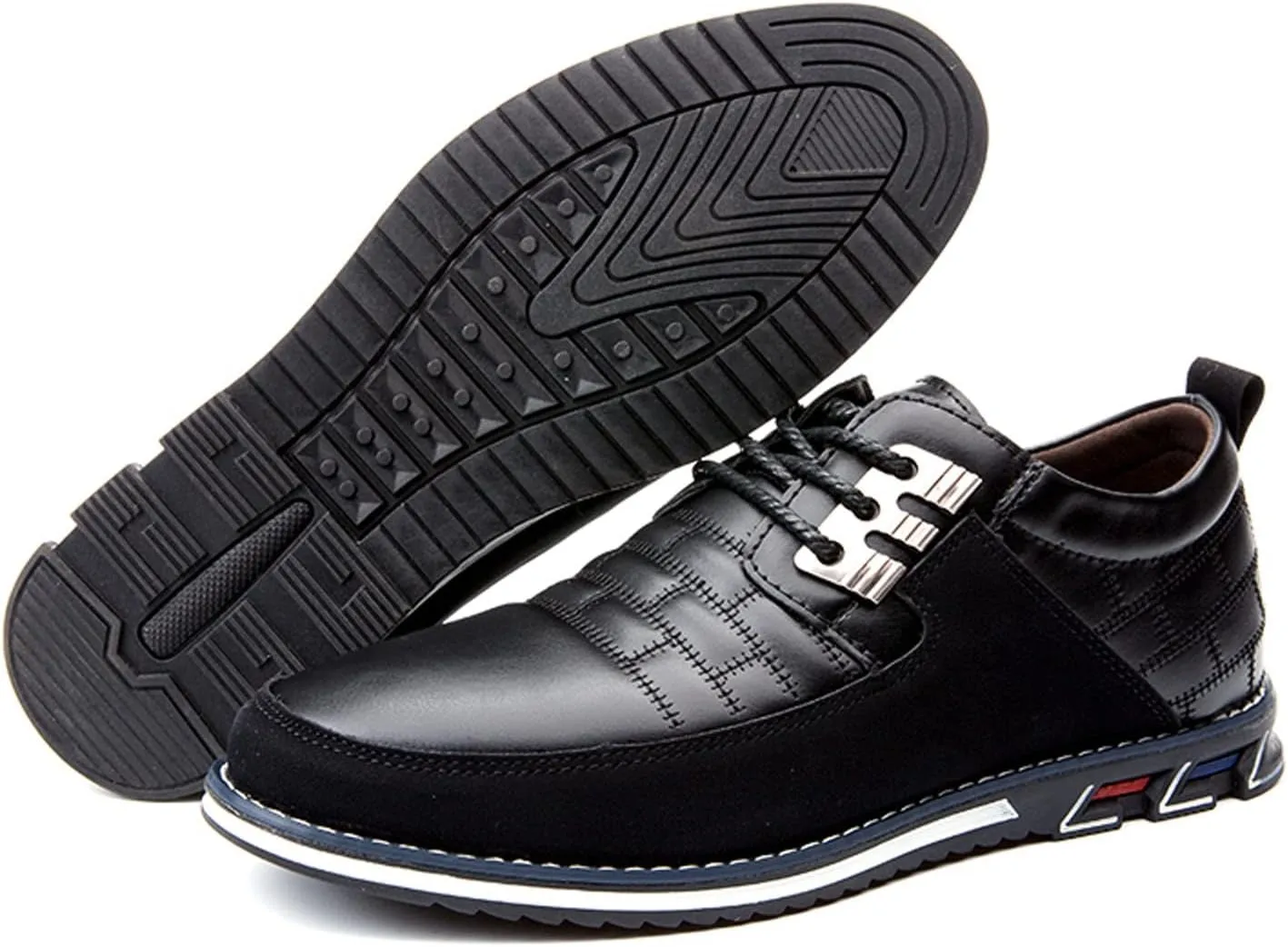 Meidiastra Men Casual Shoes Fashion Walking Shoes Loafers Casual Business Leather Shoes Flat Driving Shoes Dress Sneakers for Male
