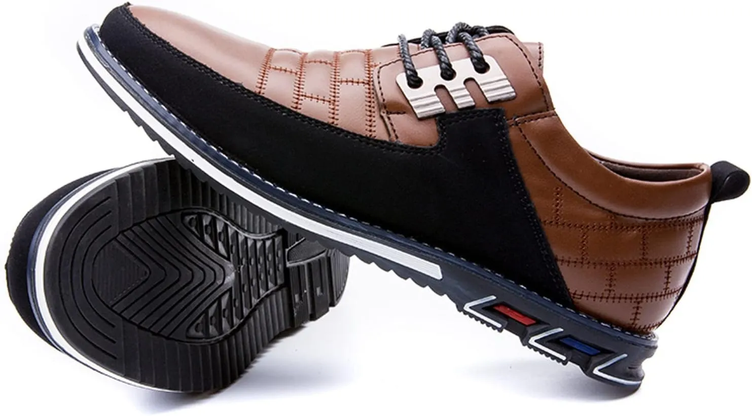 Meidiastra Men Casual Shoes Fashion Walking Shoes Loafers Casual Business Leather Shoes Flat Driving Shoes Dress Sneakers for Male