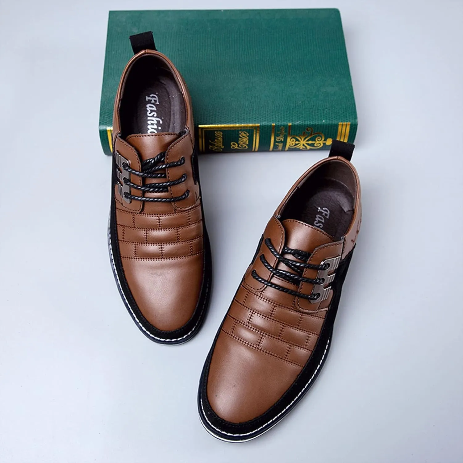 Meidiastra Men Casual Shoes Fashion Walking Shoes Loafers Casual Business Leather Shoes Flat Driving Shoes Dress Sneakers for Male