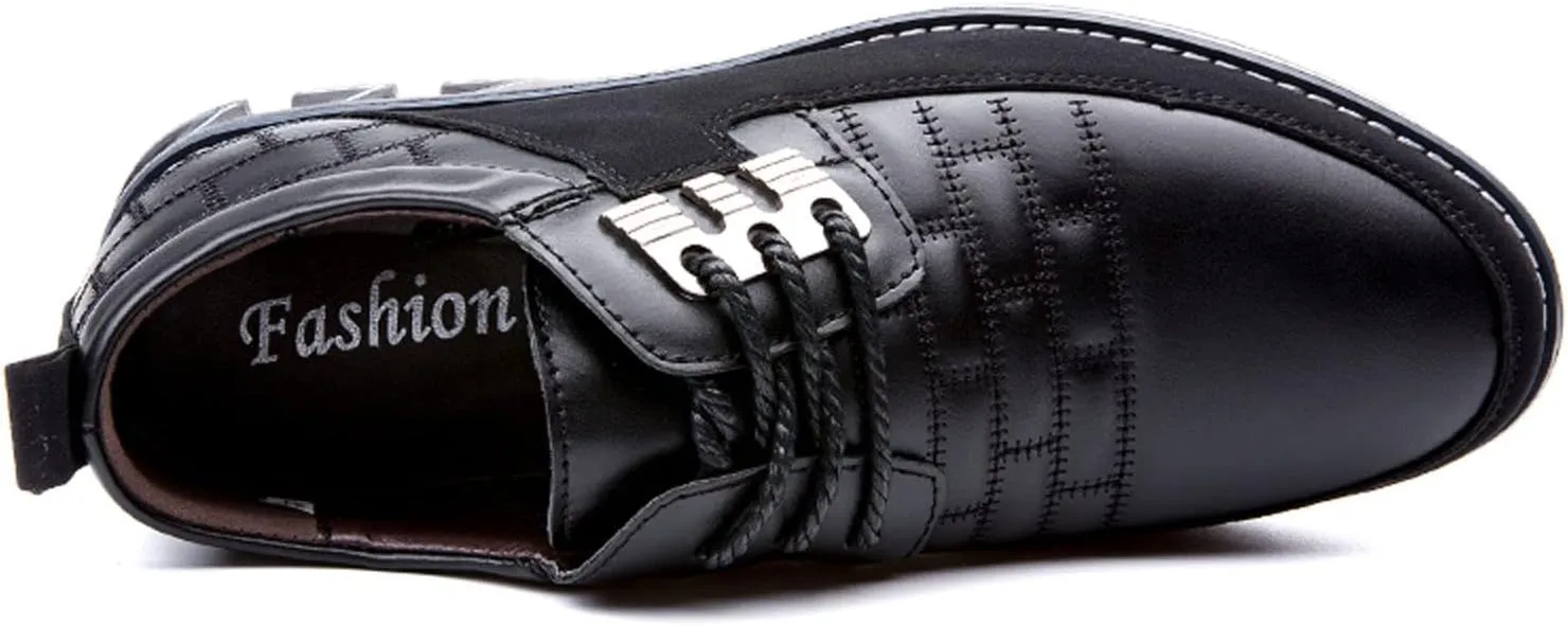 Meidiastra Men Casual Shoes Fashion Walking Shoes Loafers Casual Business Leather Shoes Flat Driving Shoes Dress Sneakers for Male