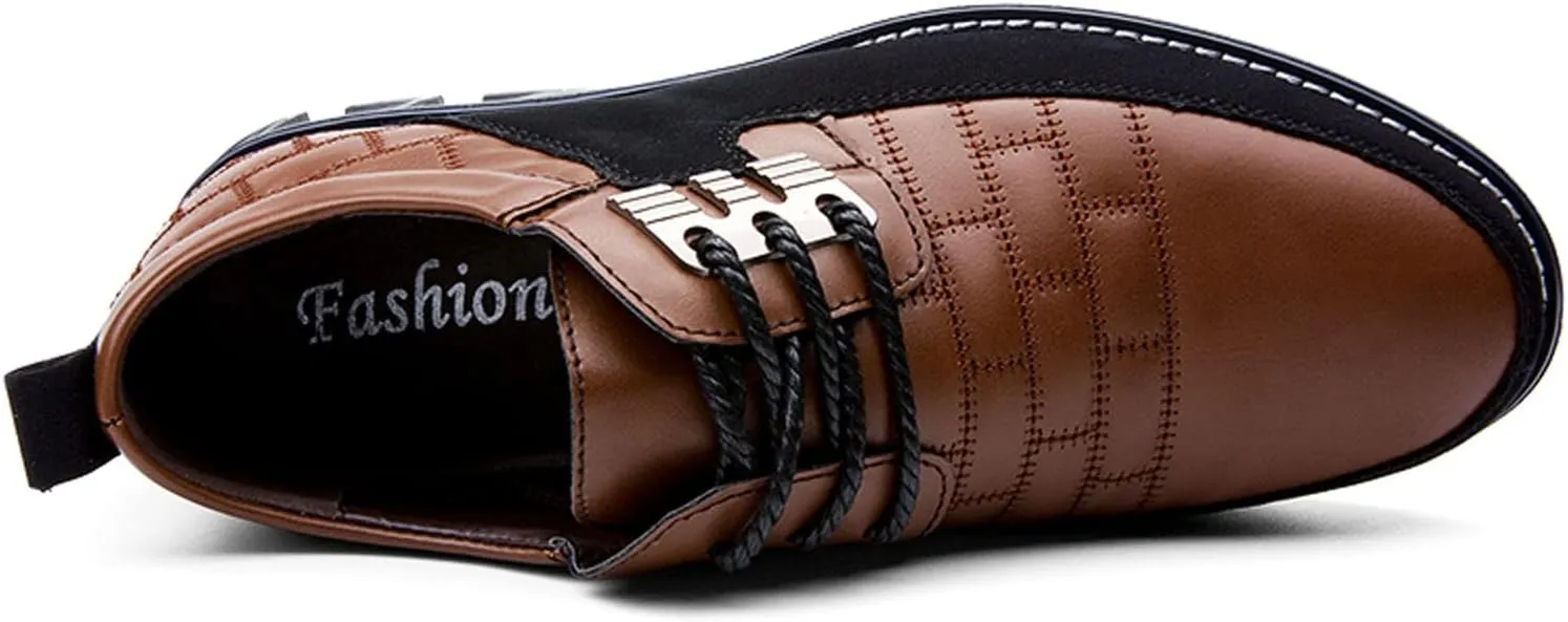 Meidiastra Men Casual Shoes Fashion Walking Shoes Loafers Casual Business Leather Shoes Flat Driving Shoes Dress Sneakers for Male
