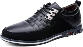 Meidiastra Men Casual Shoes Fashion Walking Shoes Loafers Casual Business Leather Shoes Flat Driving Shoes Dress Sneakers for Male