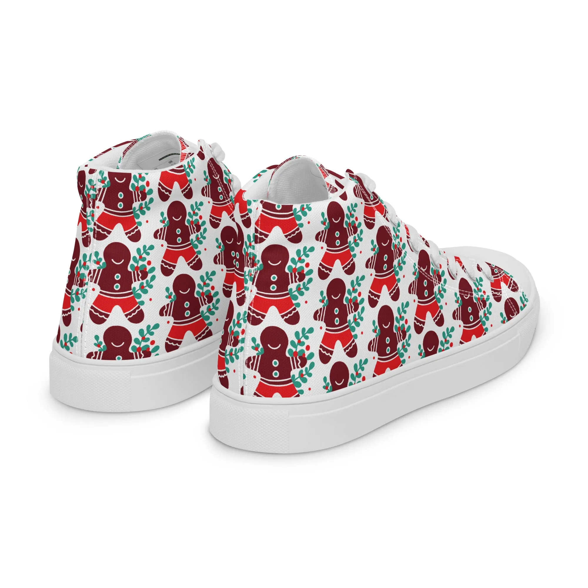Men Christmas High Top Canvas Shoes (Glamourange Holiday Magic Canvas Shoes For Men - 008)