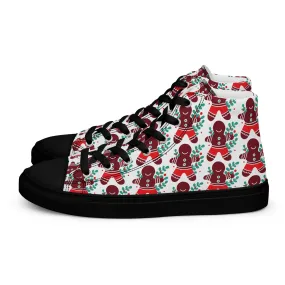 Men Christmas High Top Canvas Shoes (Glamourange Holiday Magic Canvas Shoes For Men - 008)
