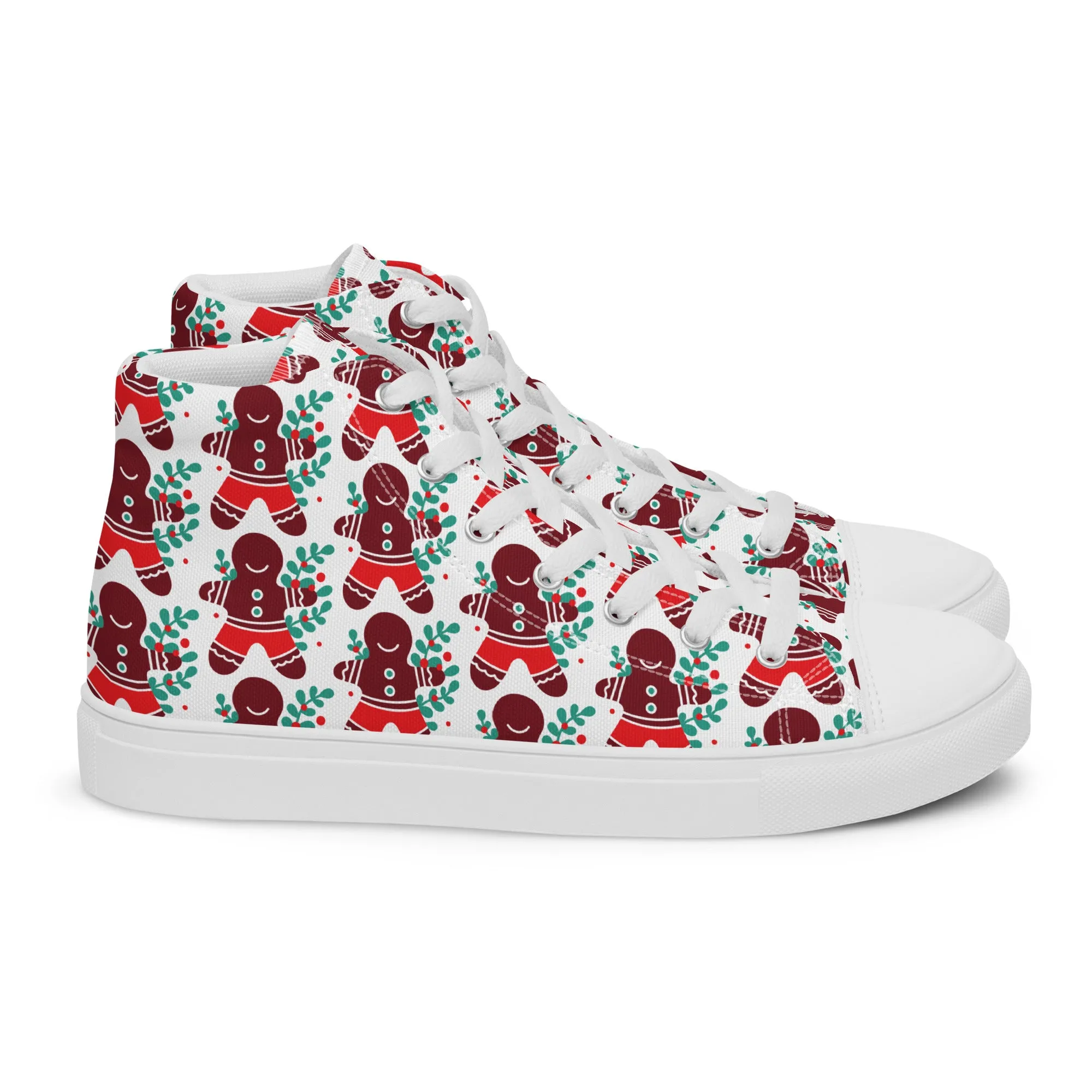 Men Christmas High Top Canvas Shoes (Glamourange Holiday Magic Canvas Shoes For Men - 008)