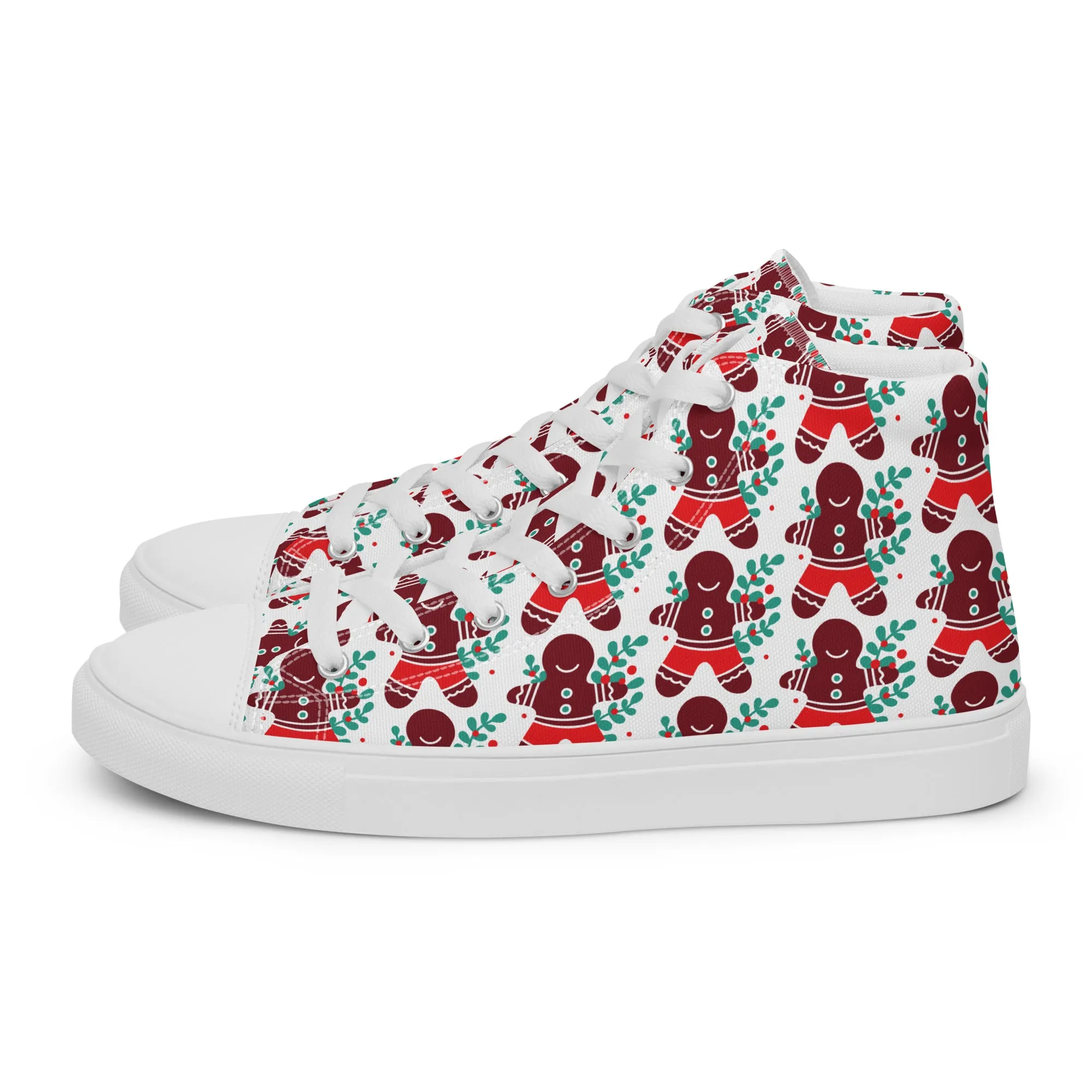 Men Christmas High Top Canvas Shoes (Glamourange Holiday Magic Canvas Shoes For Men - 008)