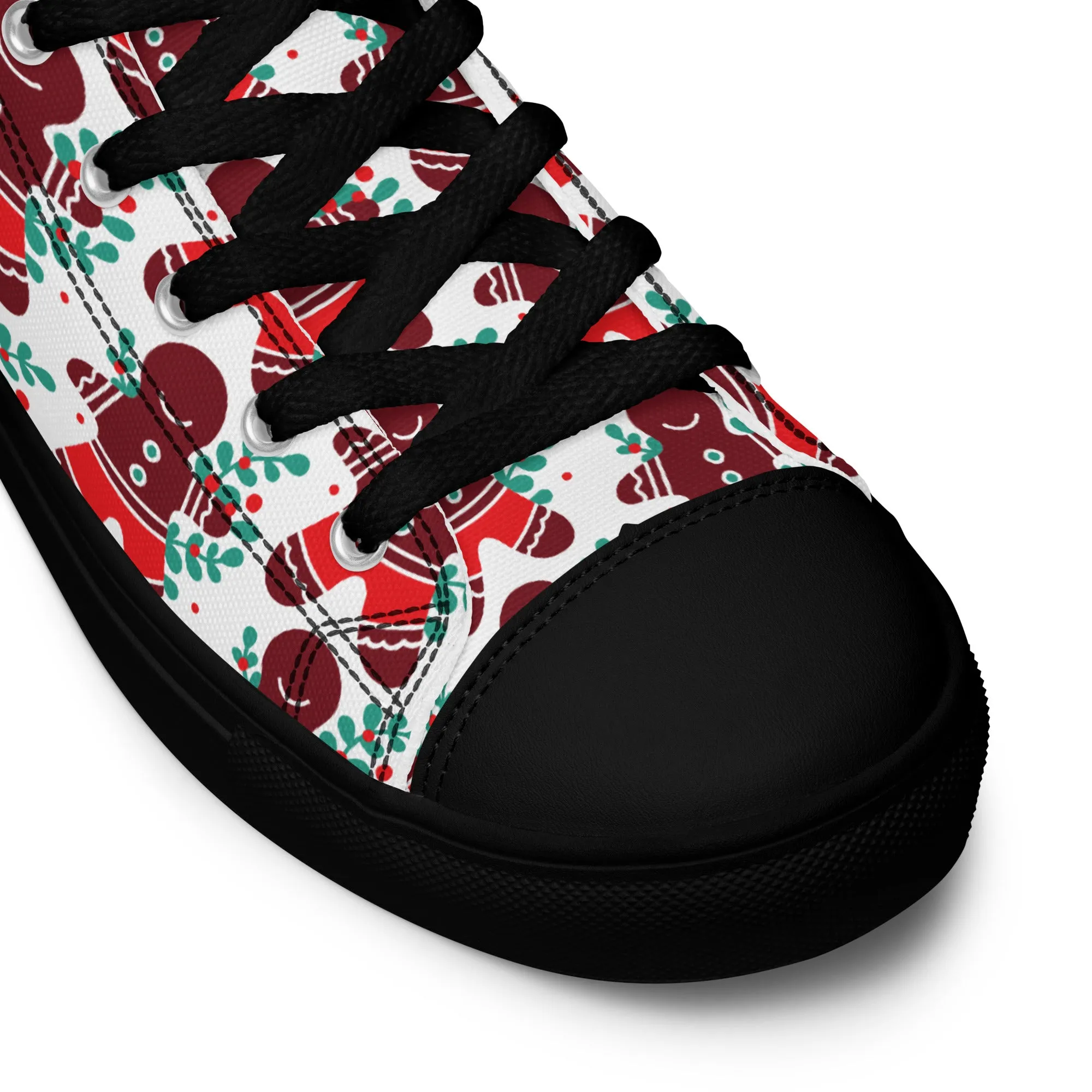 Men Christmas High Top Canvas Shoes (Glamourange Holiday Magic Canvas Shoes For Men - 008)