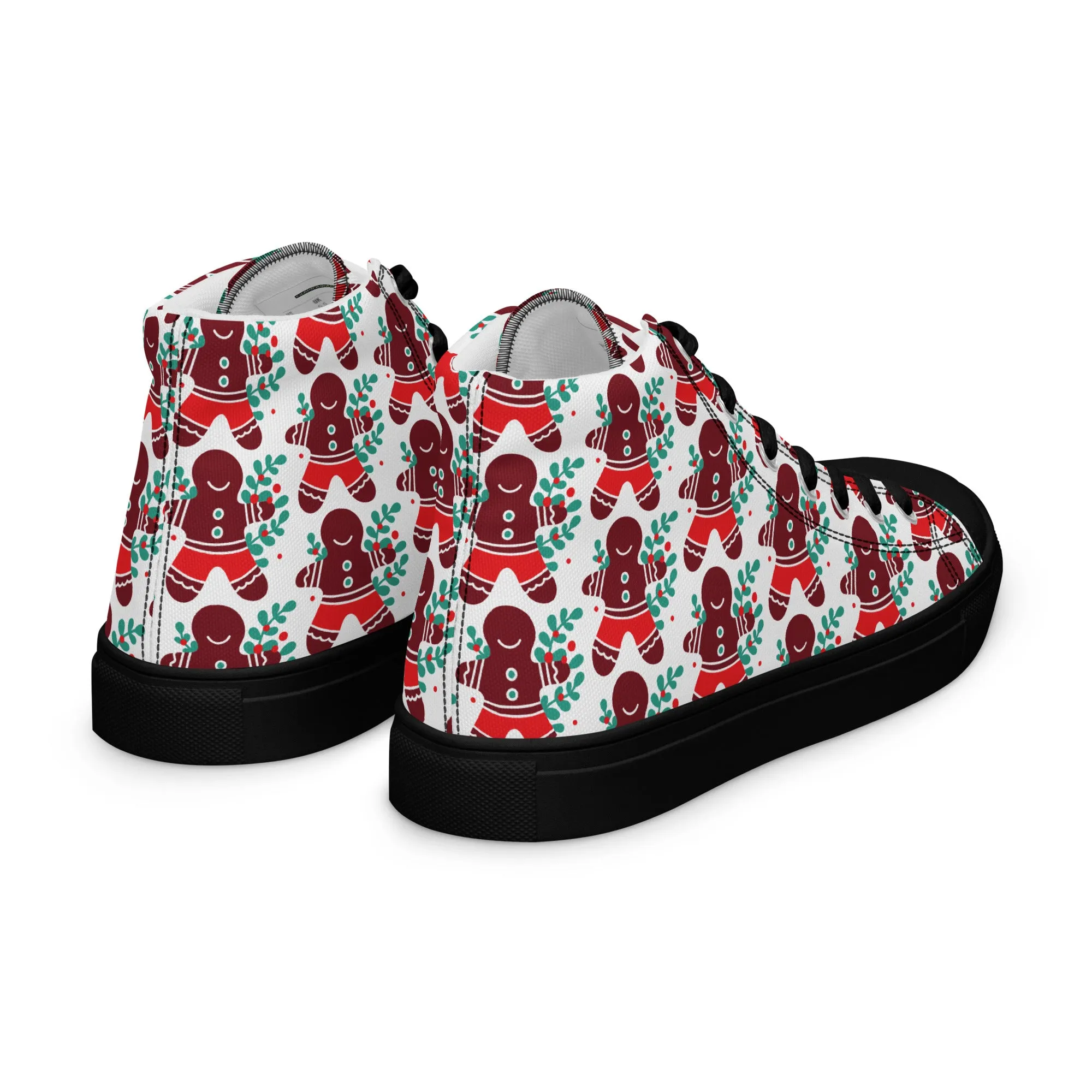 Men Christmas High Top Canvas Shoes (Glamourange Holiday Magic Canvas Shoes For Men - 008)