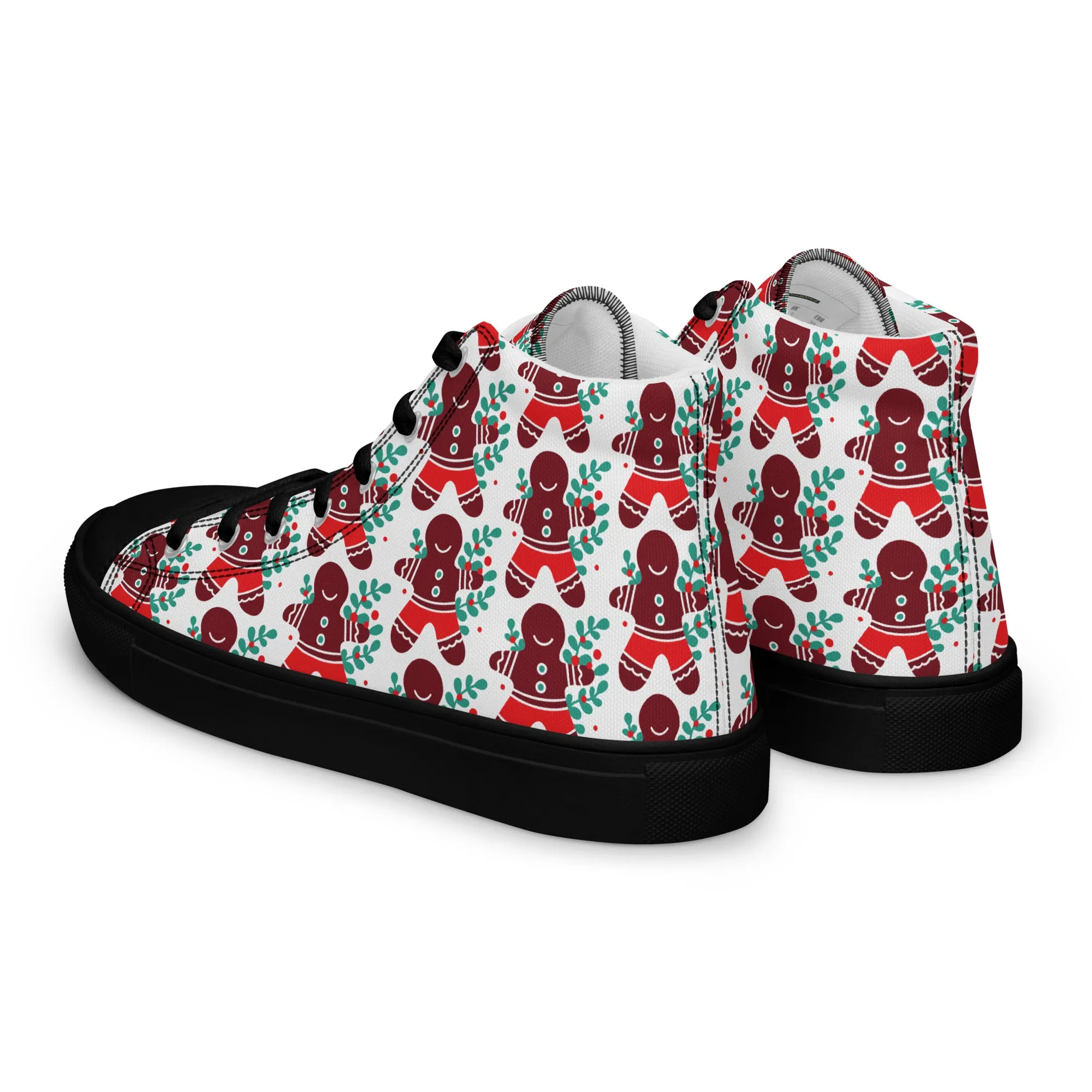 Men Christmas High Top Canvas Shoes (Glamourange Holiday Magic Canvas Shoes For Men - 008)
