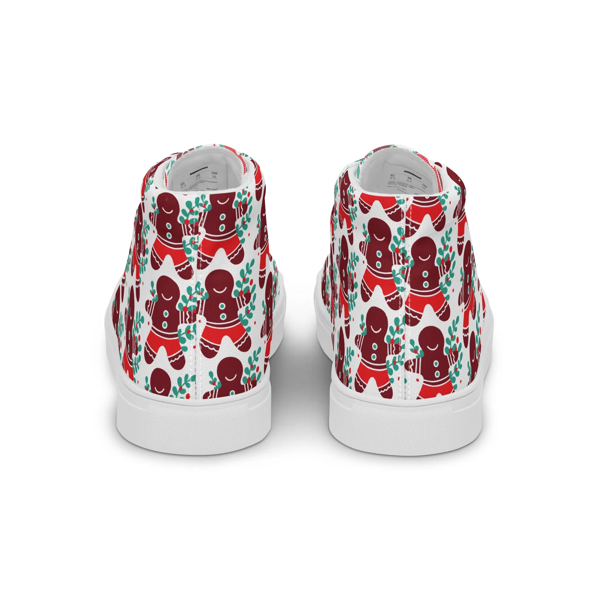 Men Christmas High Top Canvas Shoes (Glamourange Holiday Magic Canvas Shoes For Men - 008)