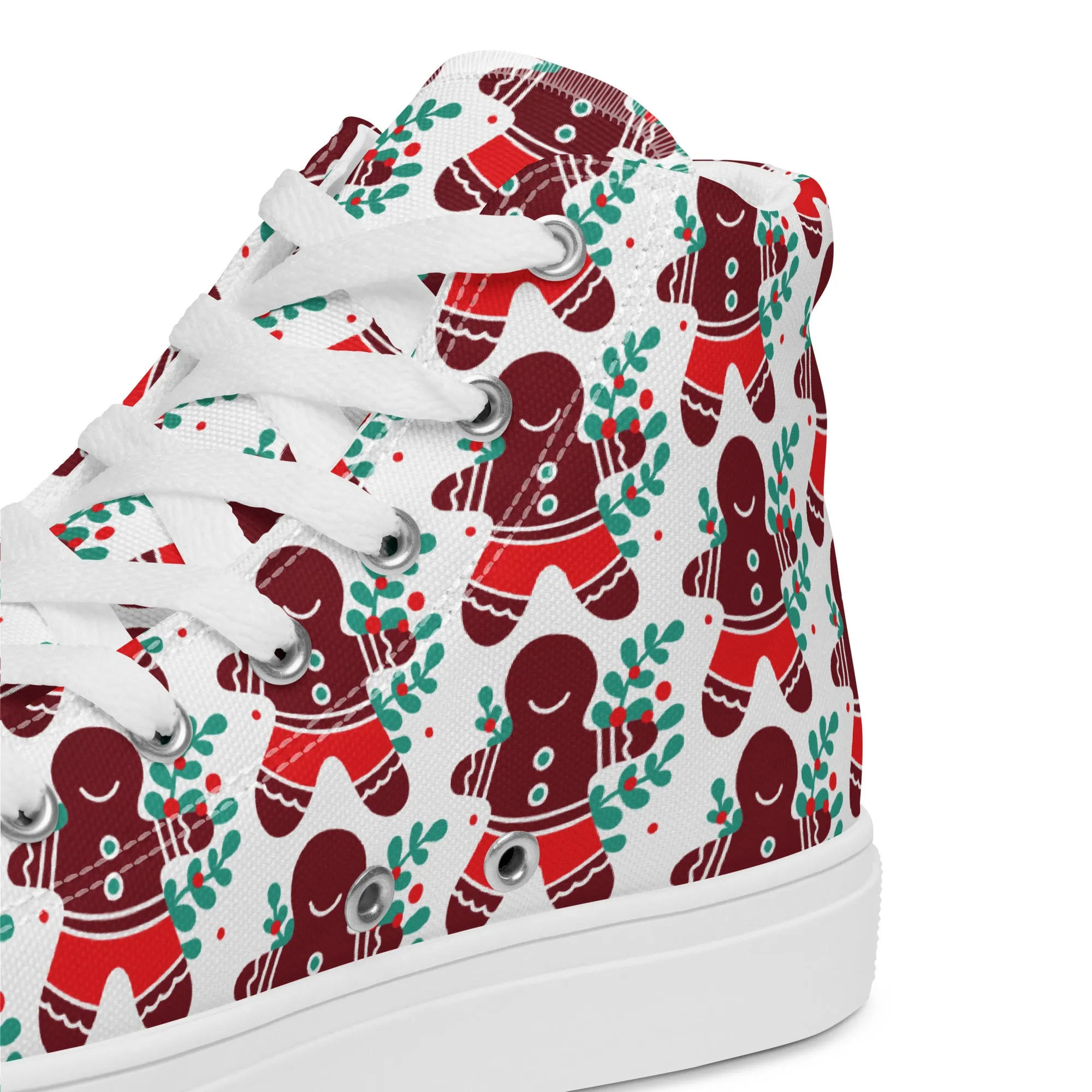 Men Christmas High Top Canvas Shoes (Glamourange Holiday Magic Canvas Shoes For Men - 008)