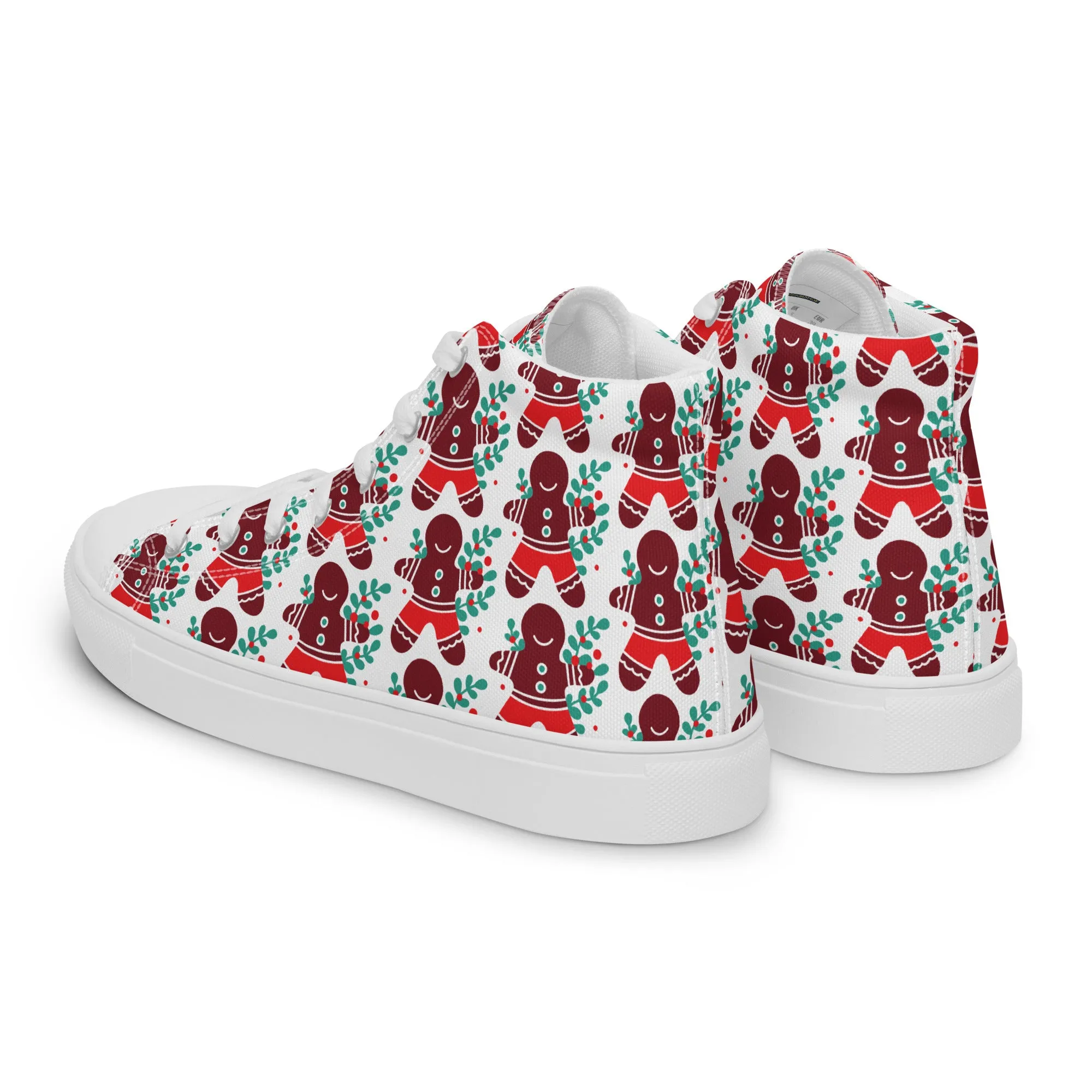Men Christmas High Top Canvas Shoes (Glamourange Holiday Magic Canvas Shoes For Men - 008)