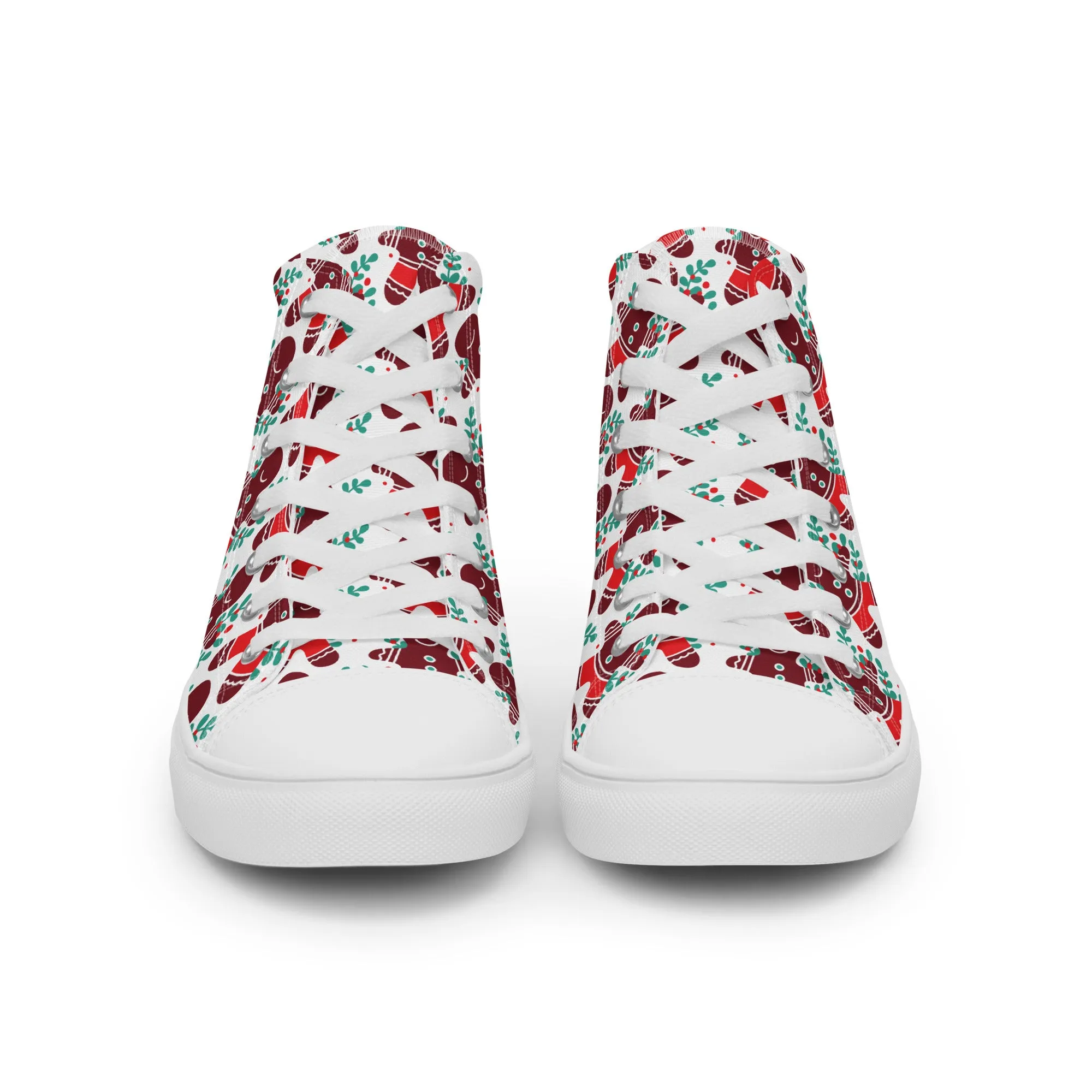 Men Christmas High Top Canvas Shoes (Glamourange Holiday Magic Canvas Shoes For Men - 008)