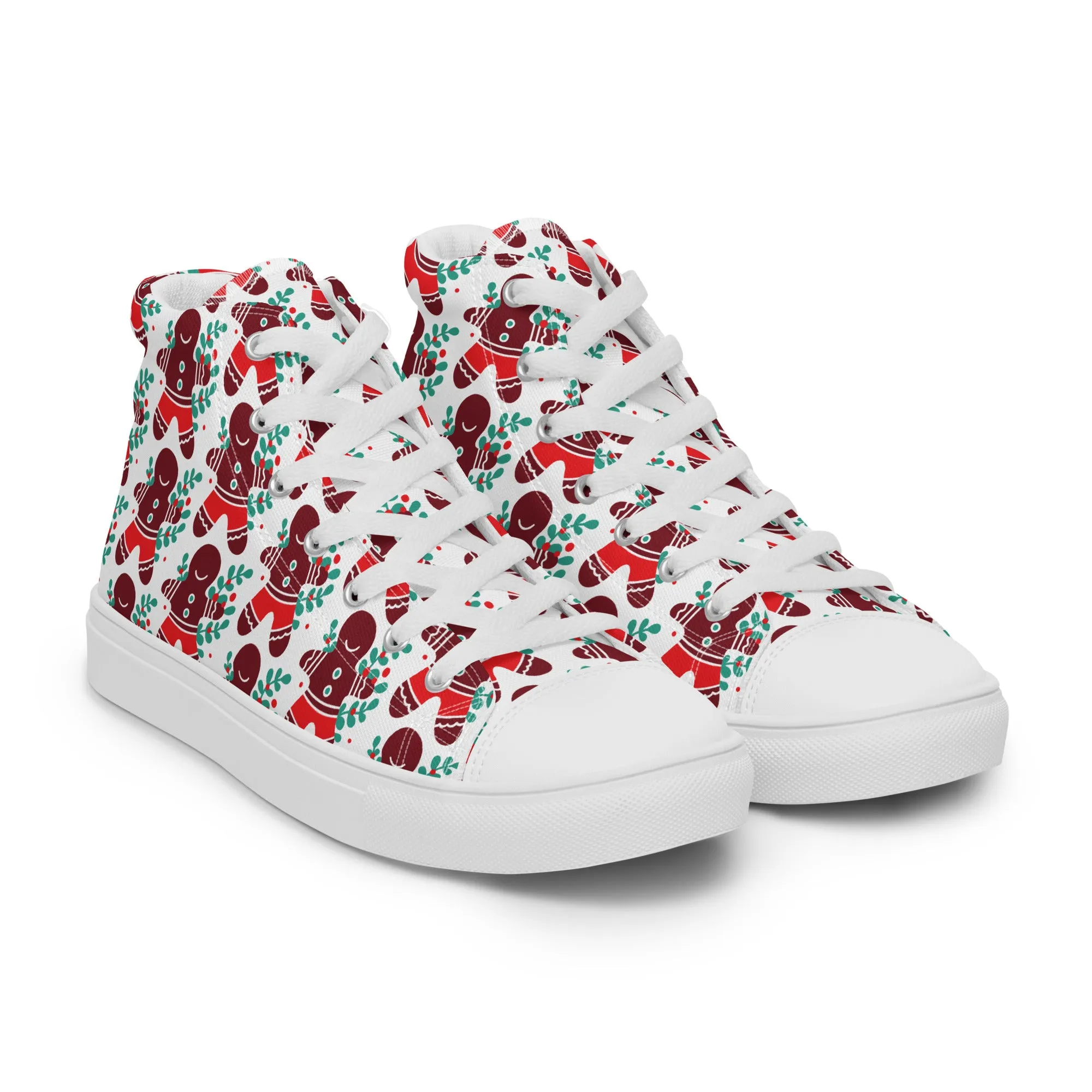 Men Christmas High Top Canvas Shoes (Glamourange Holiday Magic Canvas Shoes For Men - 008)