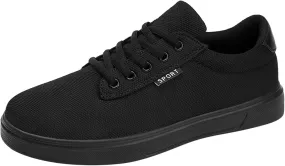 Men's Canvas Fashion Sneaker Low Top Shoes Classic Men's Canvas Sneakers Comfortable Walking Casual Lace up Tennis Shoes