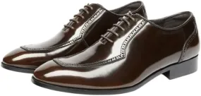Men's Casual Genuine Leather Lace Up Flats Hand-Sewed Walking Driving Shoes Office Working Premium Leather Derby