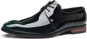 Men's Dress Shoes Casual Business Oxford Derby Leather Shoes PU Fashion Dress Sneakers Business Casual Derby Shoe
