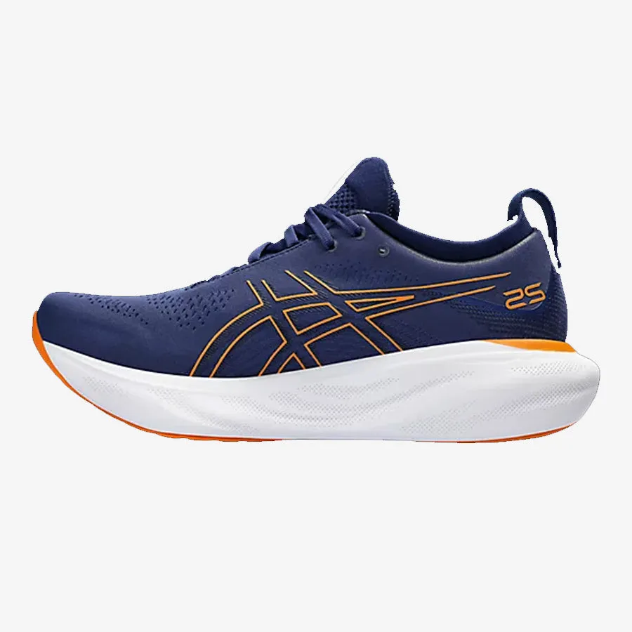 Men's Gel-Nimbus 25 (Deep Ocean/Bright Orange)