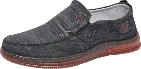 Mens Loafers & Slip-Ons Fashion Spring Summer Men Casual Shoes Flat Bottom Thick Sole Non Slip Solid Canvas Upper
