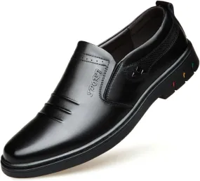 Men's Shoes Men's Leather Shoes Men's Genuine Leather Soft Leather British Business Casual Dad Shoes