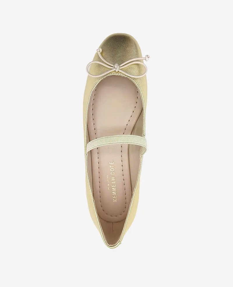 Myra Metallic Leather Ballet Flat