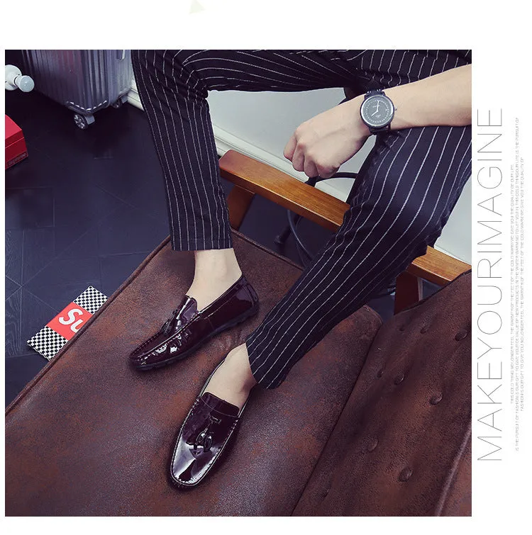 new men's driving peas shoes white lazy casual shoes breathable men's shoes single shoes generation