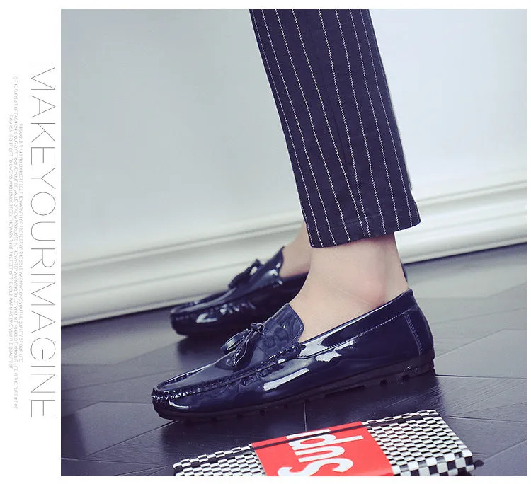 new men's driving peas shoes white lazy casual shoes breathable men's shoes single shoes generation