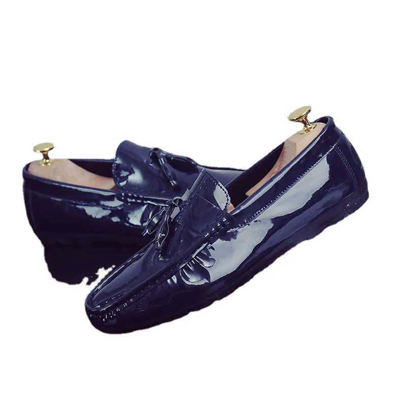 new men's driving peas shoes white lazy casual shoes breathable men's shoes single shoes generation