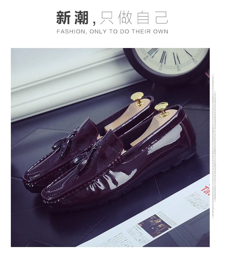 new men's driving peas shoes white lazy casual shoes breathable men's shoes single shoes generation