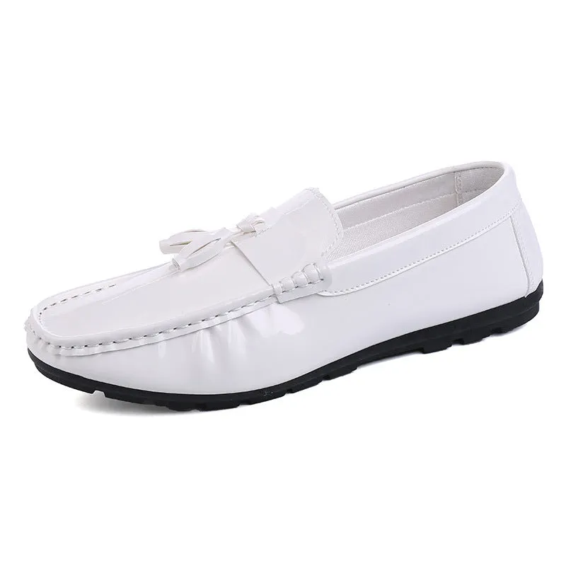 new men's driving peas shoes white lazy casual shoes breathable men's shoes single shoes generation
