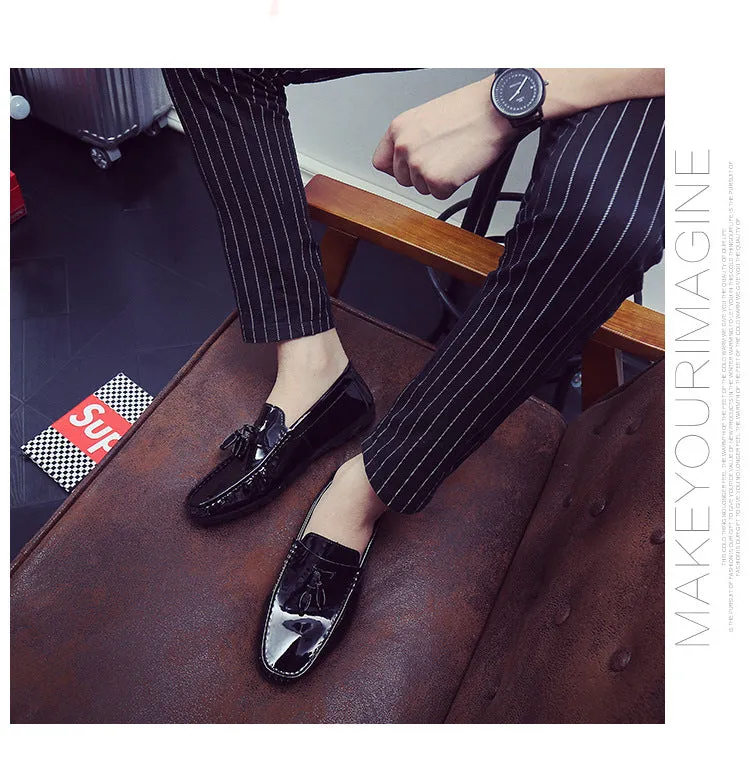 new men's driving peas shoes white lazy casual shoes breathable men's shoes single shoes generation