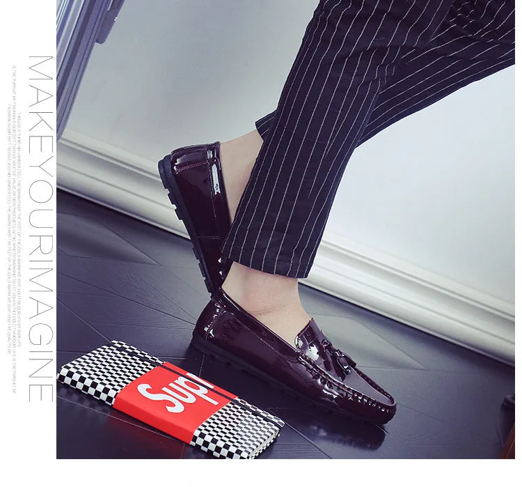 new men's driving peas shoes white lazy casual shoes breathable men's shoes single shoes generation