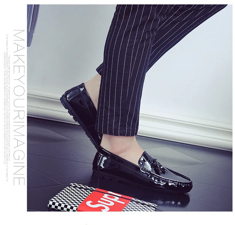 new men's driving peas shoes white lazy casual shoes breathable men's shoes single shoes generation