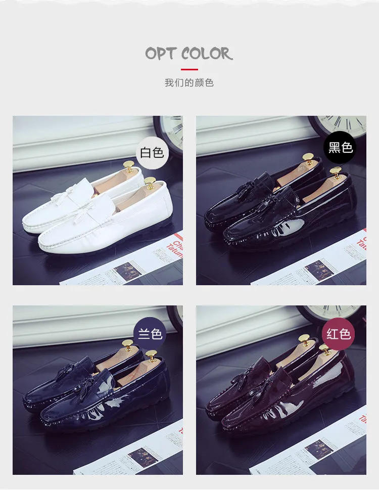 new men's driving peas shoes white lazy casual shoes breathable men's shoes single shoes generation