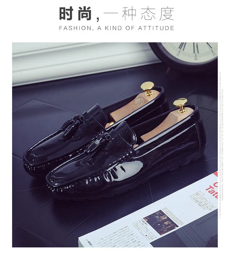 new men's driving peas shoes white lazy casual shoes breathable men's shoes single shoes generation