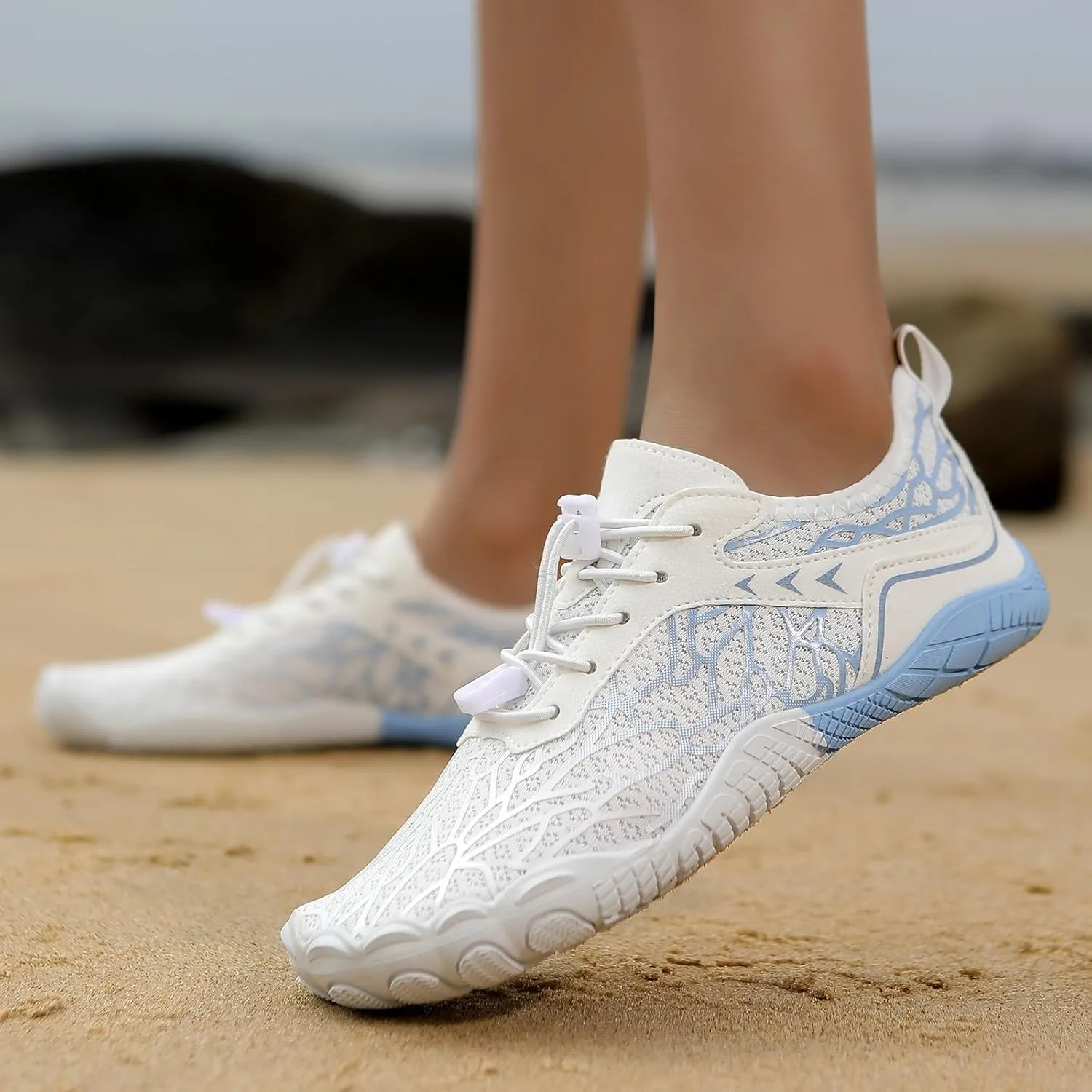 Non-Slip Barefoot Shoes Unisex, Quick Dry Waterproof Trail Running Footwear, Minimalist Zero Drop Beach Water Shoes, Outdoor Athletic Hiking Footwear with Wide Toe Box