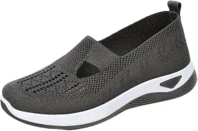 Orthopedic Shoes for Women Breathable Soft Slip On Running Shoes for Women Lether Shoes Dressy Casual Dress Sneakers Waterproof Tennis Shoe Trainers Shoe