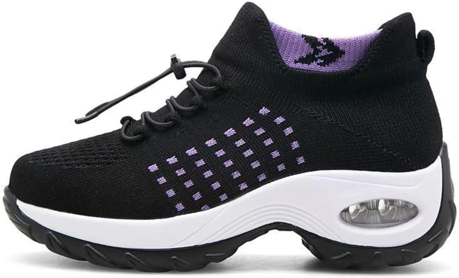 Orthopedic Sneakers for Women Men Adjustable Elastic Strap Trainers Shoes,Lightweight Breathable Damping Air Cushion Sneakers Non-Slip Platform Waterproof Comfort Soles Sports Shoes with Arch Support