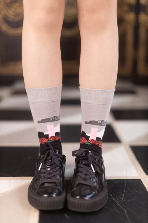 Portland Rose Crew Socks