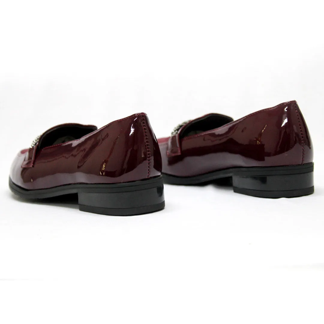 SOFTINO Ladies Maroon Moccasin