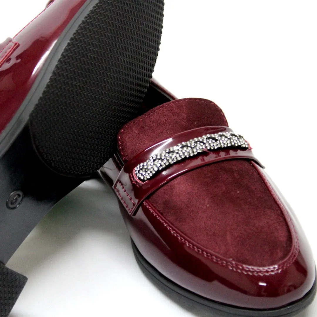 SOFTINO Ladies Maroon Moccasin
