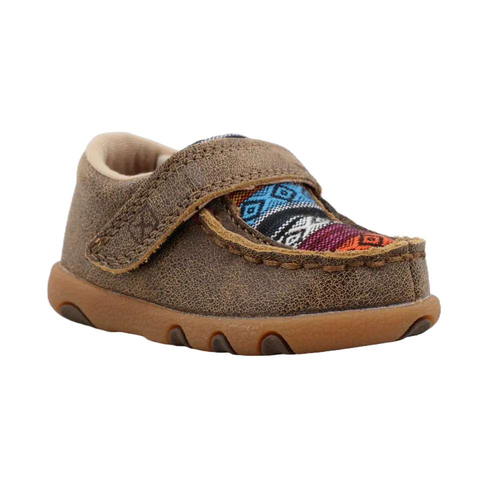 Twisted X Infant Bomber & Multi Serape Driving Moc Shoes ICA0004