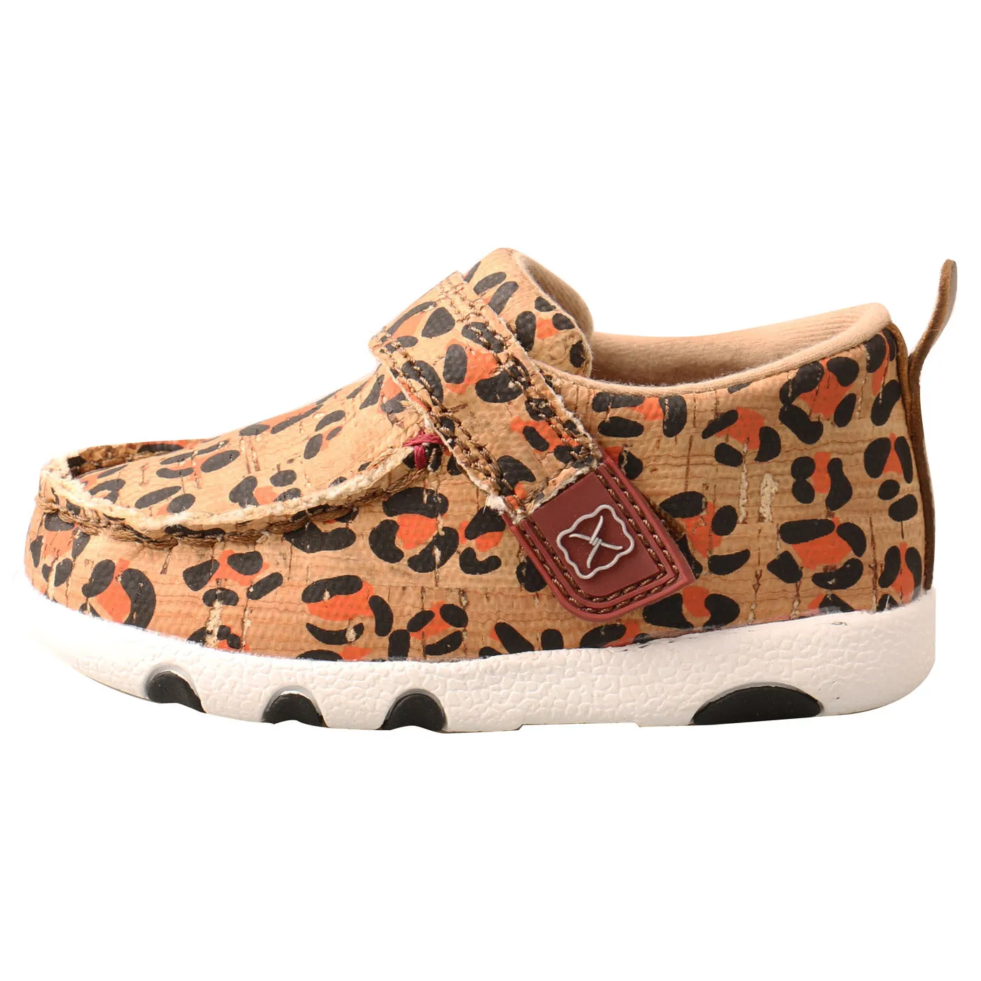 Twisted X Infant Leopard Honey & Black Driving Moc Shoes ICA0016